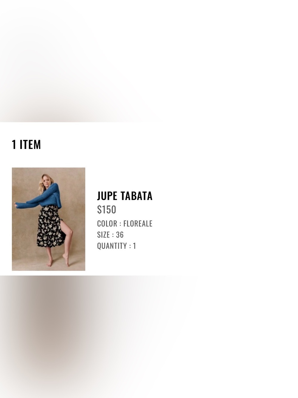 Sézane Tabata skirt, new without tags, size 4 - Picture 6 of 6